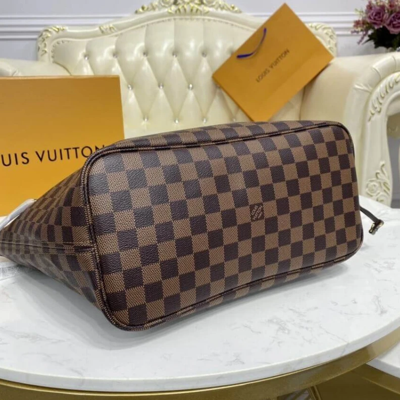 Replica bags lv Cerise Re Louis Vuitton Damier Ebene Neverfull MM Red