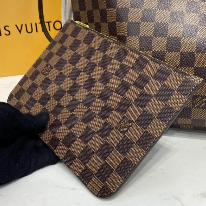 Replica bags lv Cerise Re Louis Vuitton Damier Ebene Neverfull MM Red