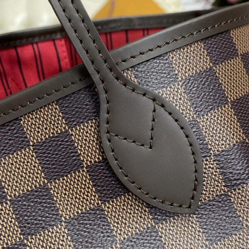 Replica bags lv Cerise Re Louis Vuitton Damier Ebene Neverfull MM Red