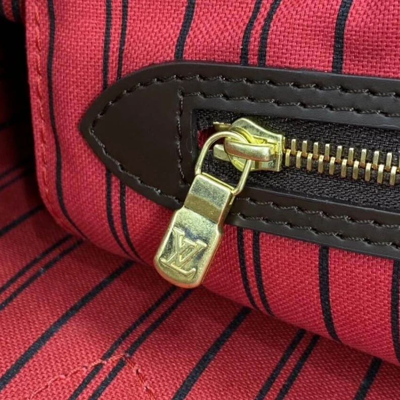 Replica bags lv Cerise Re Louis Vuitton Damier Ebene Neverfull MM Red