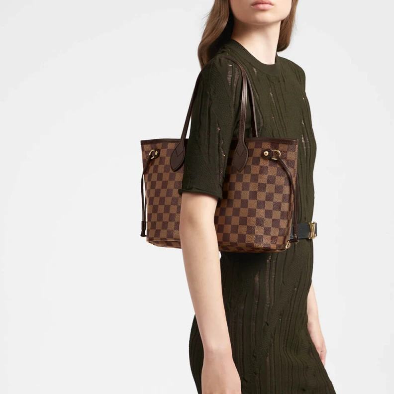 Top lv The Neverf Louis Vuitton Damier Ebene Neverfull PM