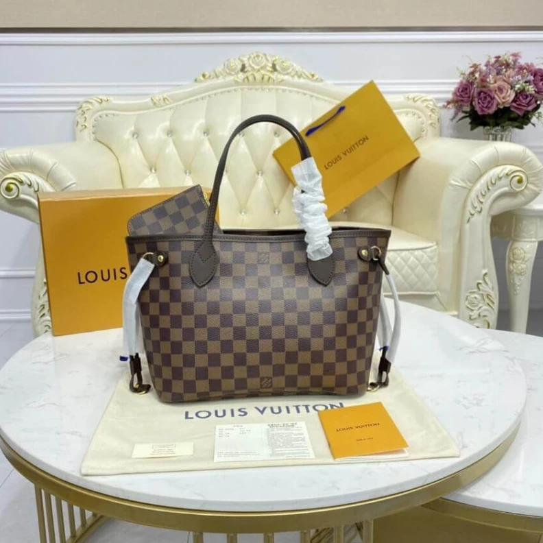 Top lv The Neverf Louis Vuitton Damier Ebene Neverfull PM
