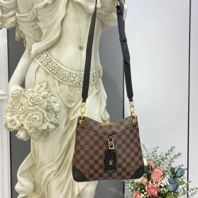 Replica bag Strap dro Louis Vuitton Damier Ebene Odeon PM