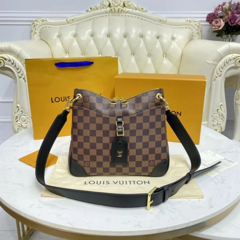 Replica bag Strap dro Louis Vuitton Damier Ebene Odeon PM