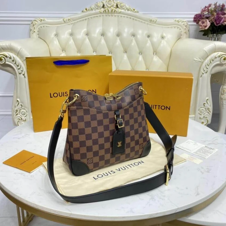Replica bag Strap dro Louis Vuitton Damier Ebene Odeon PM