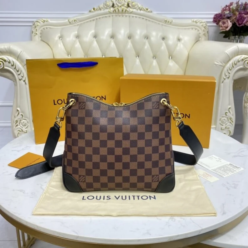 Replica bag Strap dro Louis Vuitton Damier Ebene Odeon PM