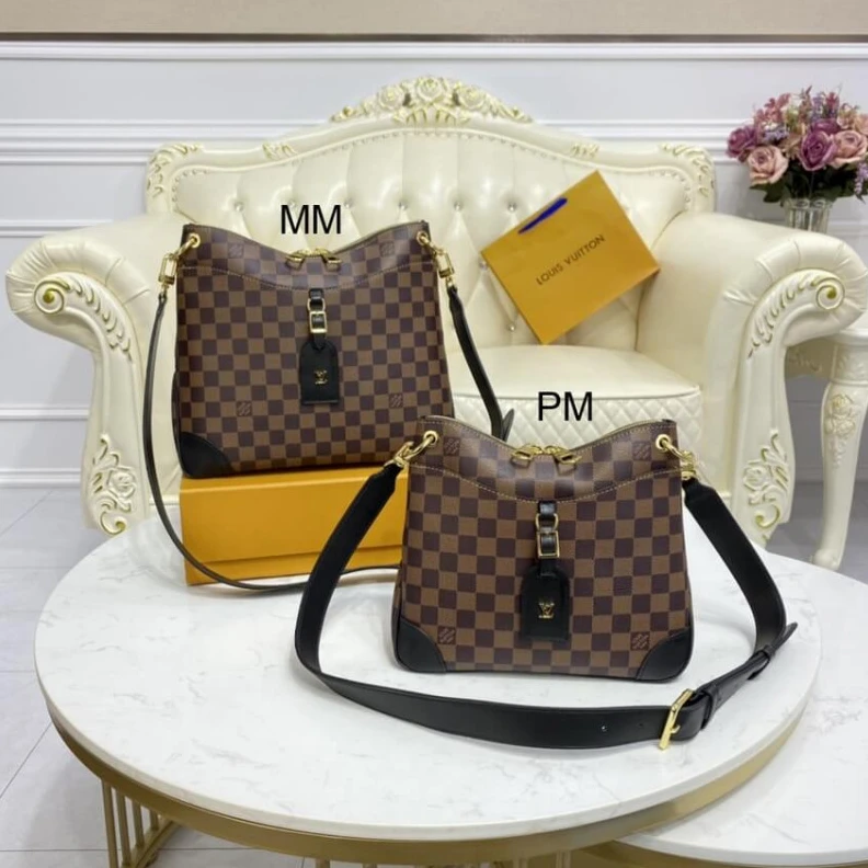 Replica bag Strap dro Louis Vuitton Damier Ebene Odeon PM