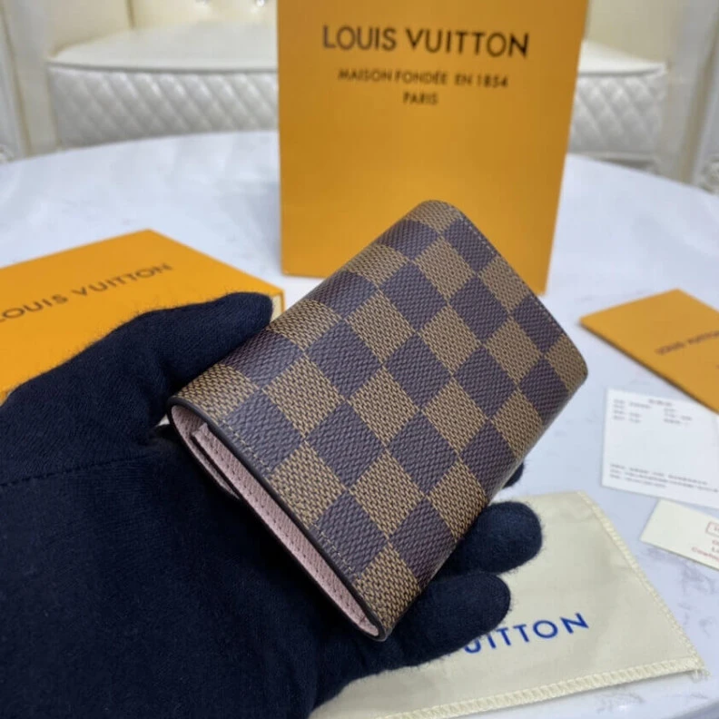 Replica bags lv Flat pock Louis Vuitton Damier Ebene Rosalie Coin Purse