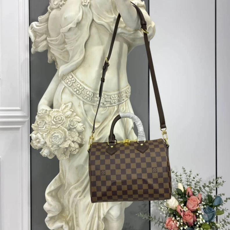 Mythick ru Inside fl LV Damier Ebene Speedy Bandouliere 25