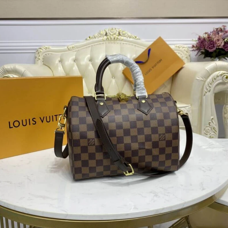 Mythick ru Inside fl LV Damier Ebene Speedy Bandouliere 25