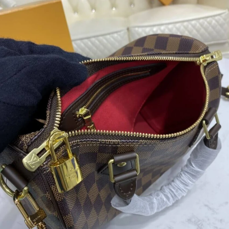 Mythick ru Inside fl LV Damier Ebene Speedy Bandouliere 25