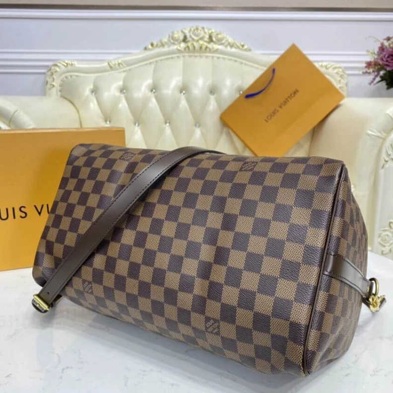 Mythick ru Padlock LV Damier Ebene Speedy Bandouliere 35