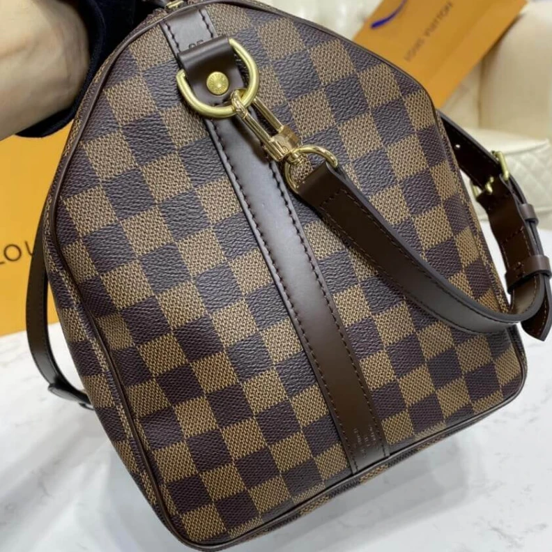 Mythick ru Padlock LV Damier Ebene Speedy Bandouliere 35