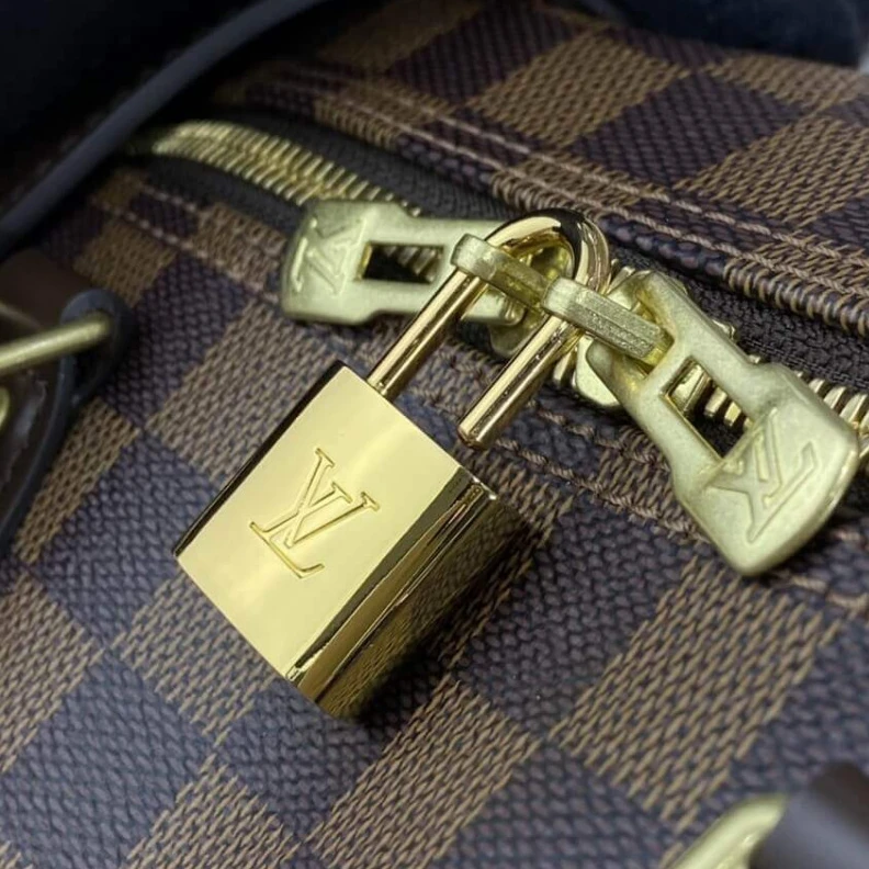 Mythick ru Padlock LV Damier Ebene Speedy Bandouliere 35