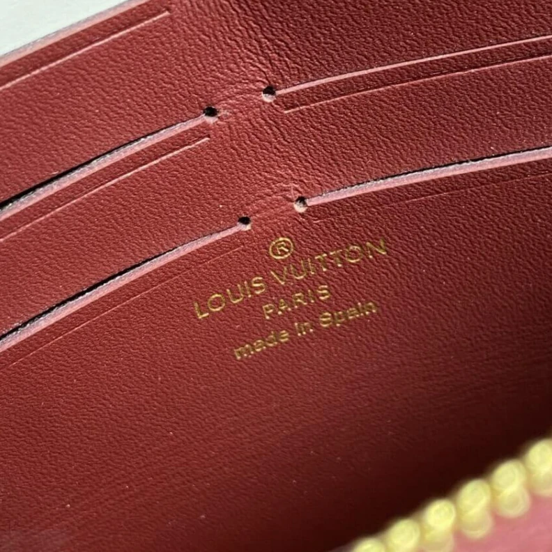Louis vuitton locations Large zip Louis Vuitton Damier Ebene Vavin Chain Wallet Bordeaux Black