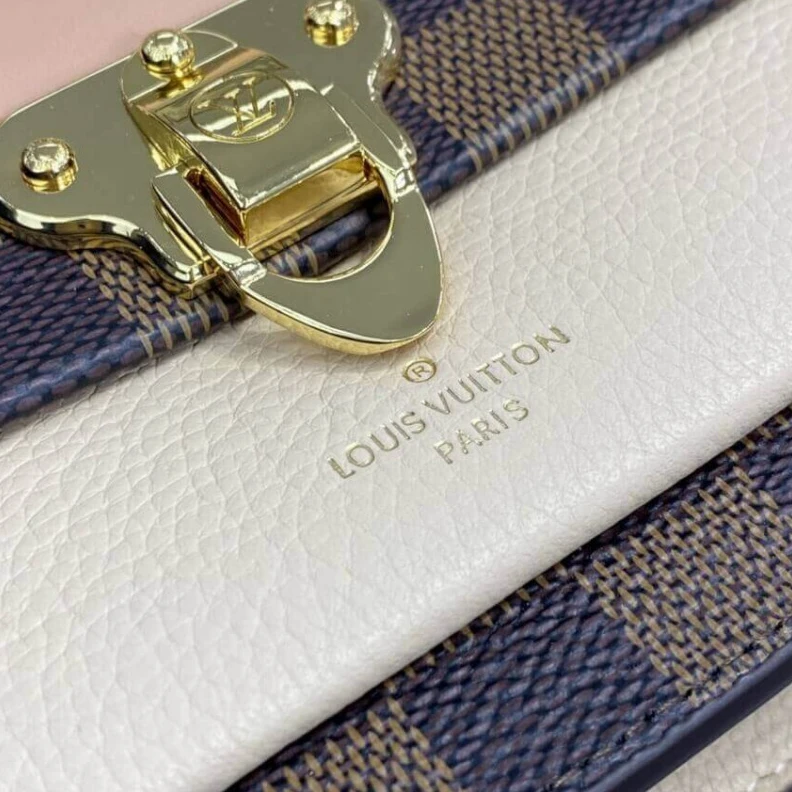 Lv belts replica The Vavin LV Damier Ebene Vavin Chain Wallet Creme