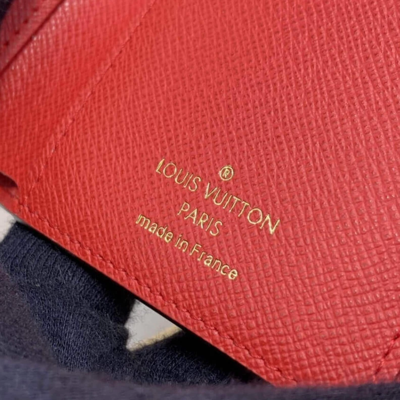 Lv belts replica 2 flat po Louis Vuitton Damier Ebene Victorine Wallet Red