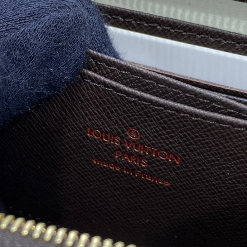 Replica bags 4 card sl Louis Vuitton Damier Ebene Zippy Coin Purse Brown