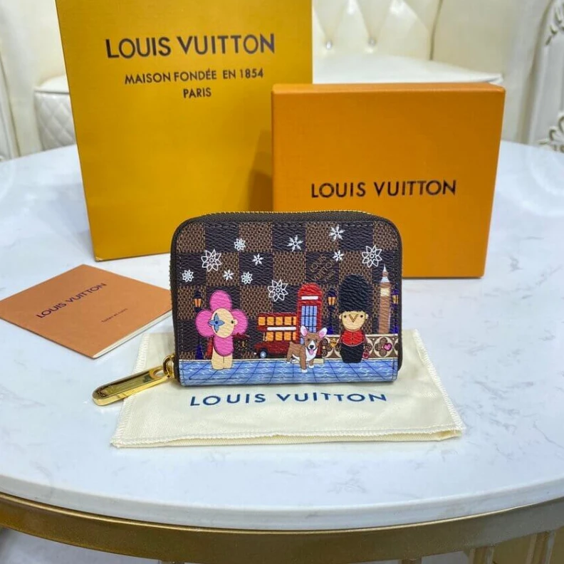 Mythick ru 11.0 x 8. Louis Vuitton Damier Ebene Zippy Coin Purse