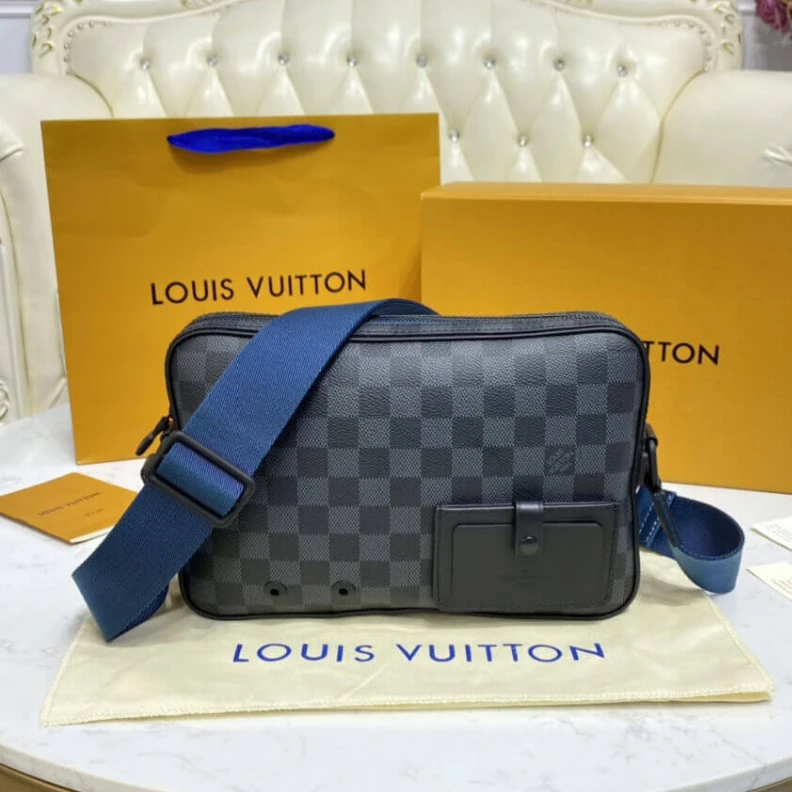 Lv belts replica Textile l Louis Vuitton Damier Graphite Alpha Messenger