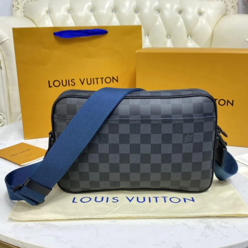 Lv belts replica Textile l Louis Vuitton Damier Graphite Alpha Messenger
