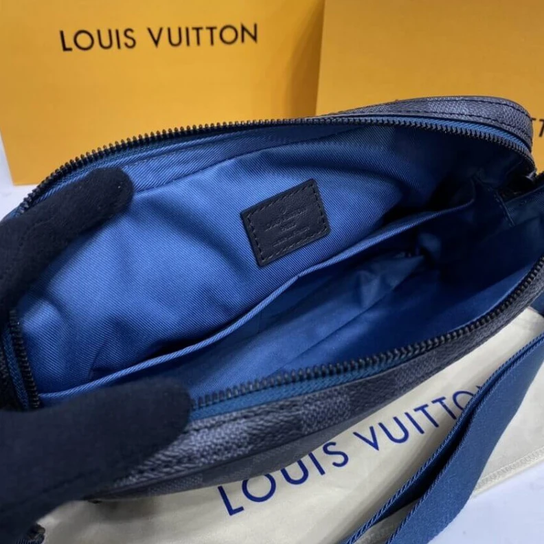 Lv belts replica Textile l Louis Vuitton Damier Graphite Alpha Messenger