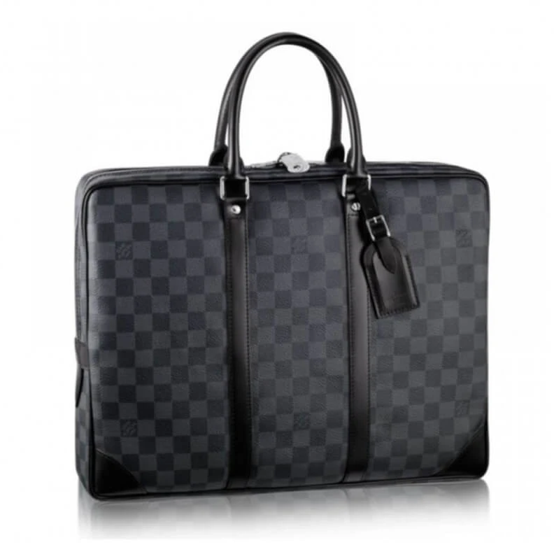 The PorteD Louis Vuitton Damier Graphite Canvas Porte-Documents Voyage