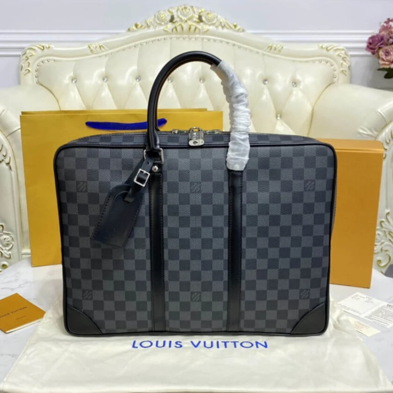 Replica bags lv The PorteD Louis Vuitton Damier Graphite Canvas Porte-Documents Voyage