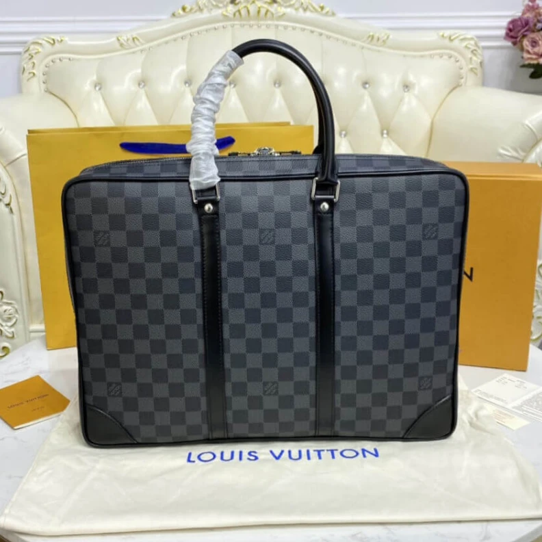 Replica bags lv The PorteD Louis Vuitton Damier Graphite Canvas Porte-Documents Voyage