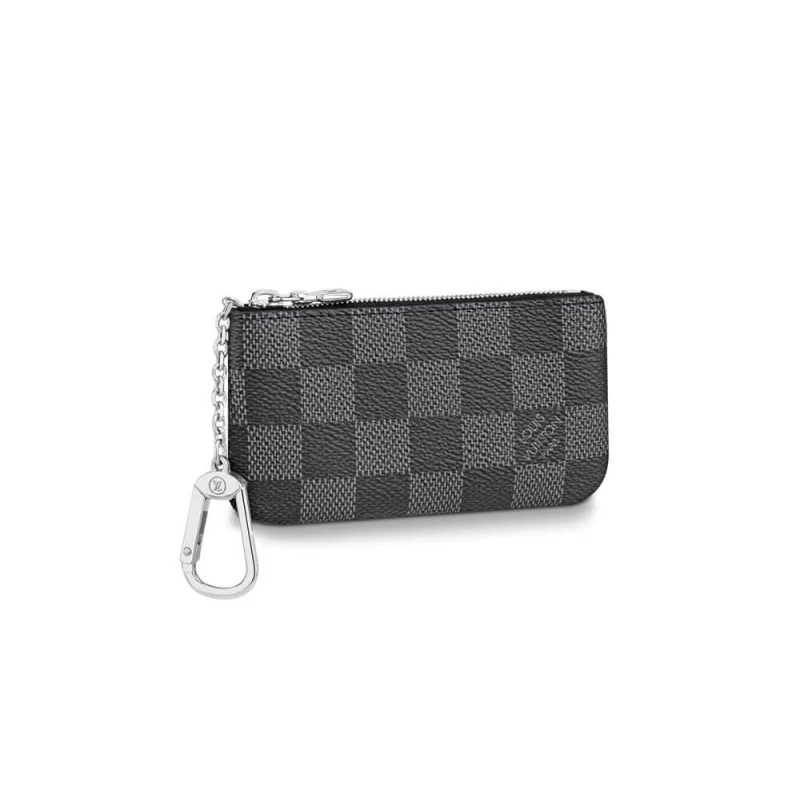 Key ring Louis Vuitton Damier Graphite Key Pouch