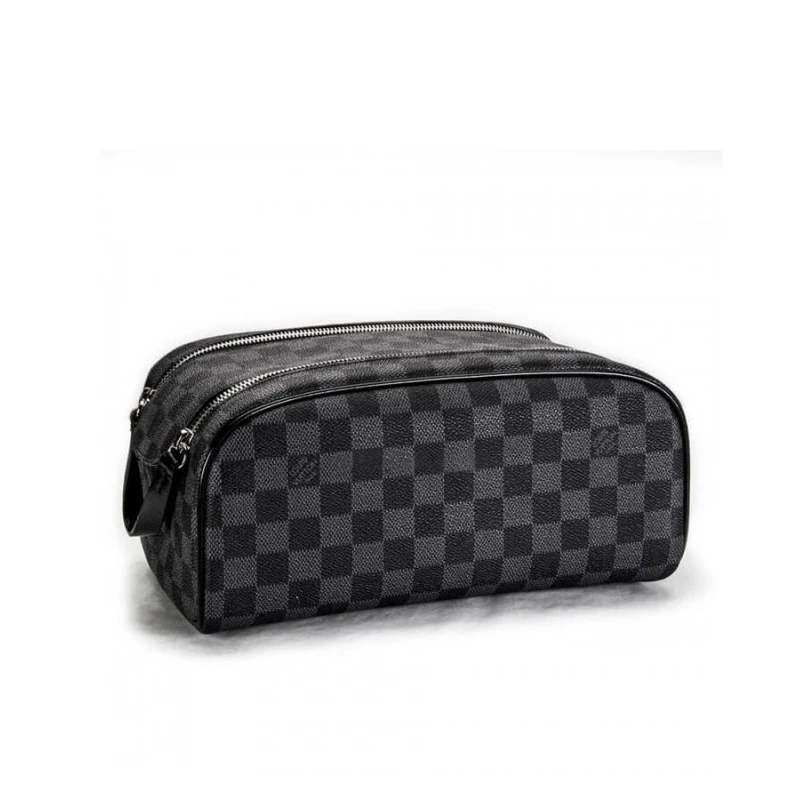 Double zi Louis Vuitton Damier Graphite King Size Toiletry Bag
