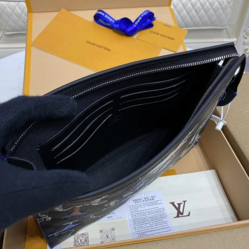Mythick ru Damier Gr Louis Vuitton Damier Graphite Map Pochette Voyage MM