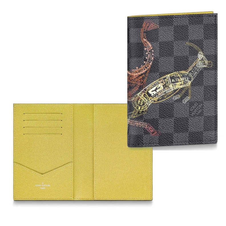 10 x 14 x Louis Vuitton Damier Graphite Passport Cover