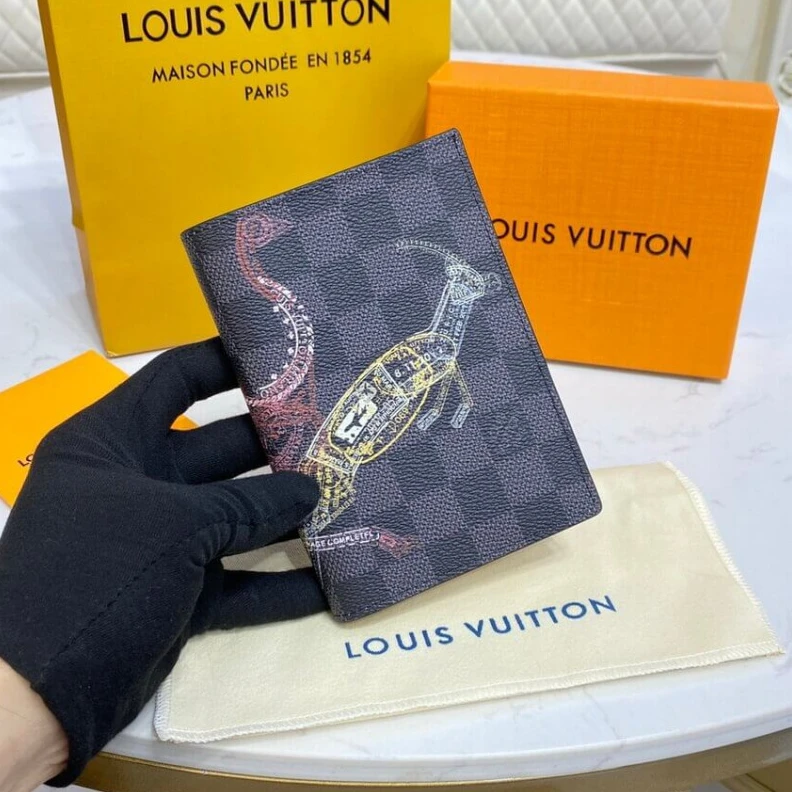 Lv belts replica 10 x 14 x Louis Vuitton Damier Graphite Passport Cover