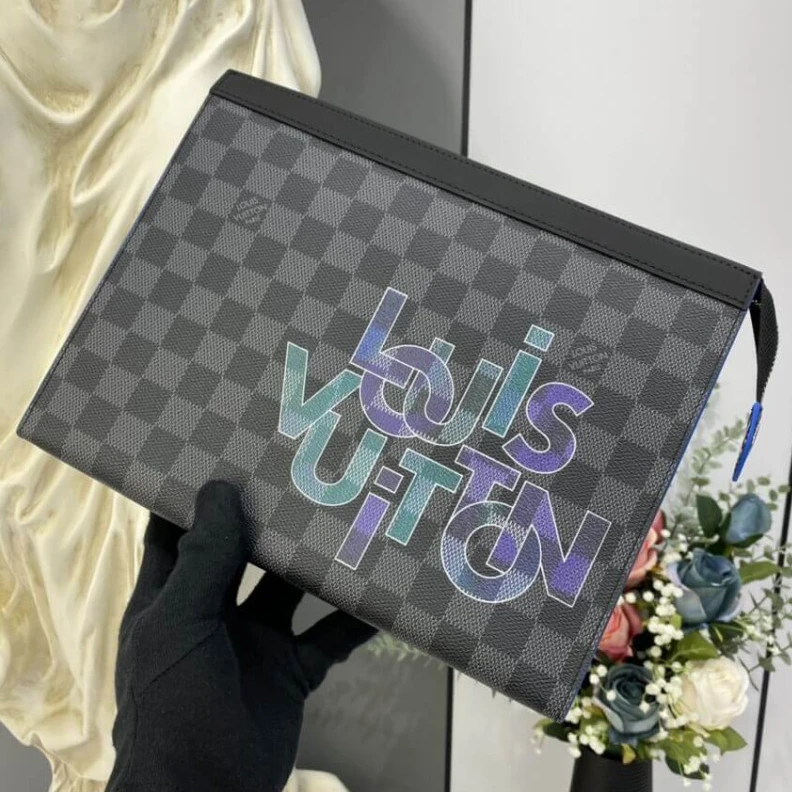 Lv belts replica The versat Louis Vuitton Damier Graphite Pochette Voyage MM
