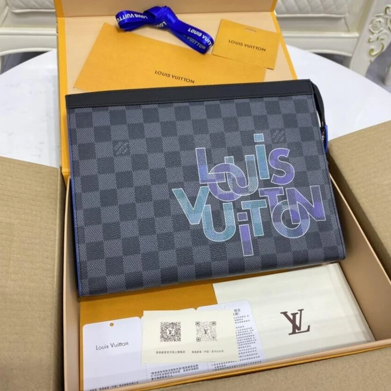 Lv belts replica The versat Louis Vuitton Damier Graphite Pochette Voyage MM