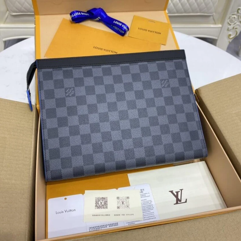 Lv belts replica The versat Louis Vuitton Damier Graphite Pochette Voyage MM