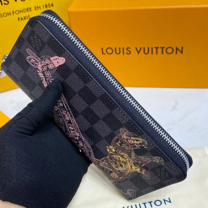 Mythick ru Silvercol Louis Vuitton Damier Graphite Zippy Wallet Vertical