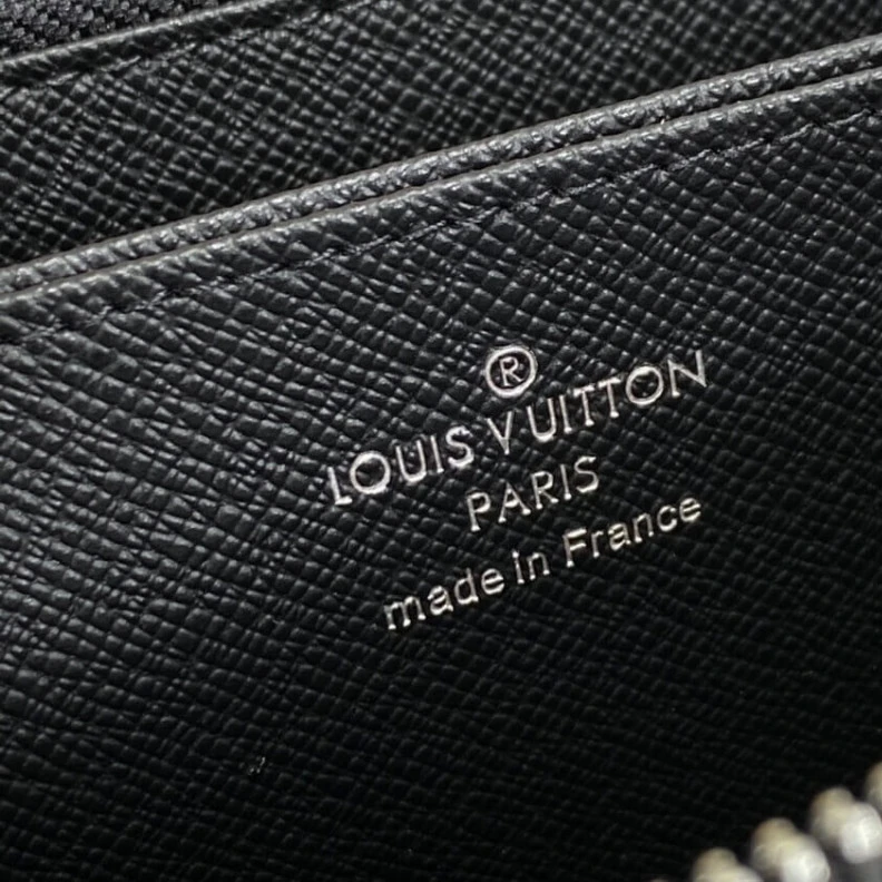 Replica bags lv 19.5 x 10 Louis Vuitton Damier Graphite Zippy Wallet