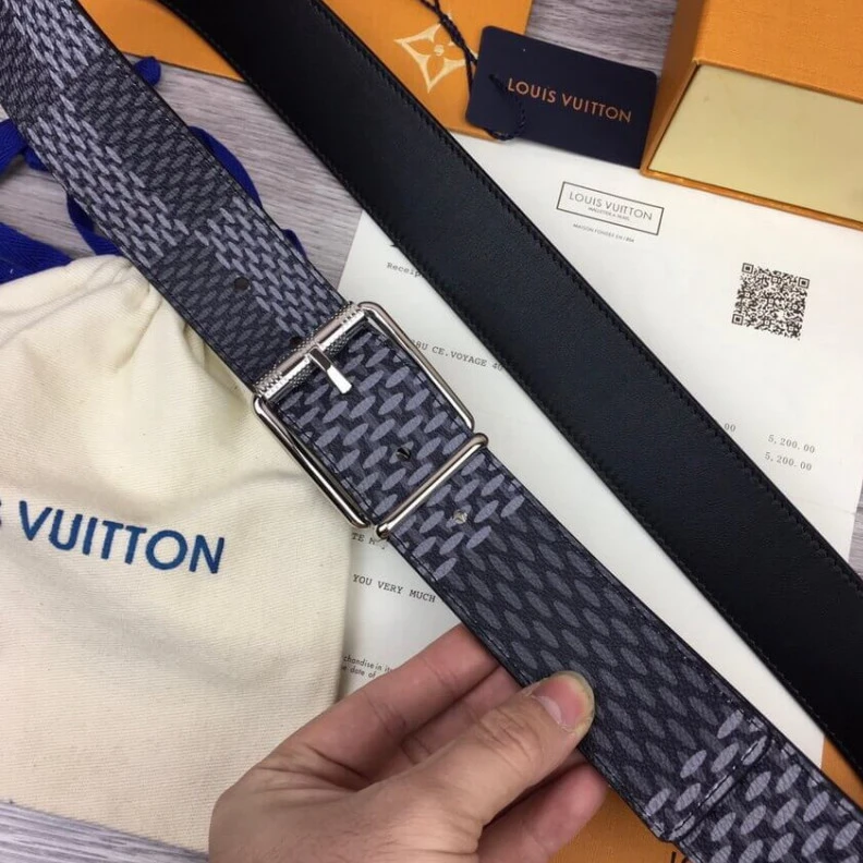 Mythick ru This Damie Louis Vuitton Damier Print 40mm Belt