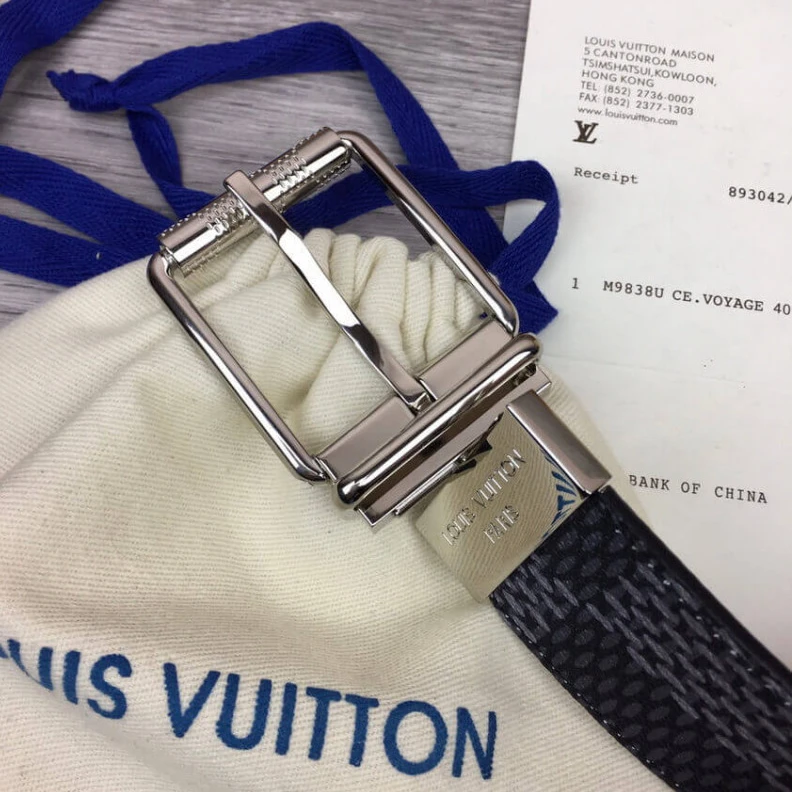Mythick ru This Damie Louis Vuitton Damier Print 40mm Belt