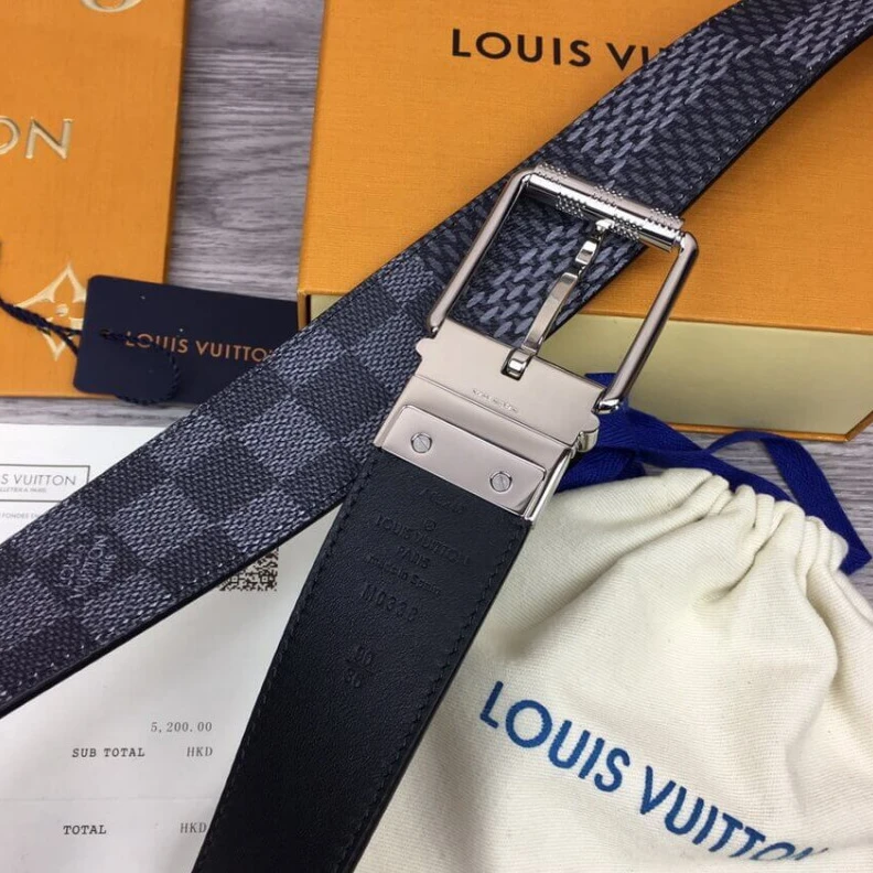 Mythick ru This Damie Louis Vuitton Damier Print 40mm Belt