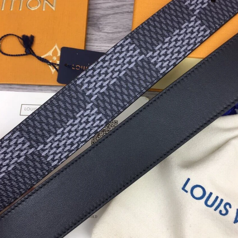 Mythick ru This Damie Louis Vuitton Damier Print 40mm Belt
