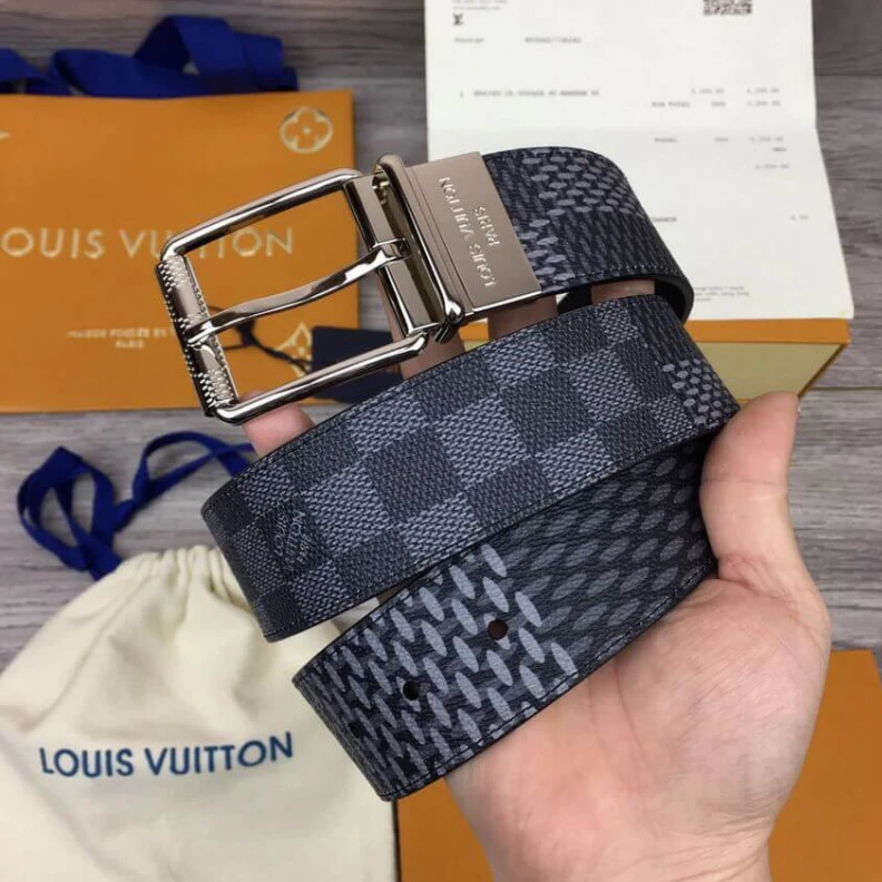 Mythick ru This Damie Louis Vuitton Damier Print 40mm Belt