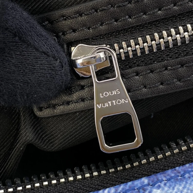Replica bags Strap dro Louis Vuitton Damier Salt Canvas Keepall Bandoulière 50 Blue