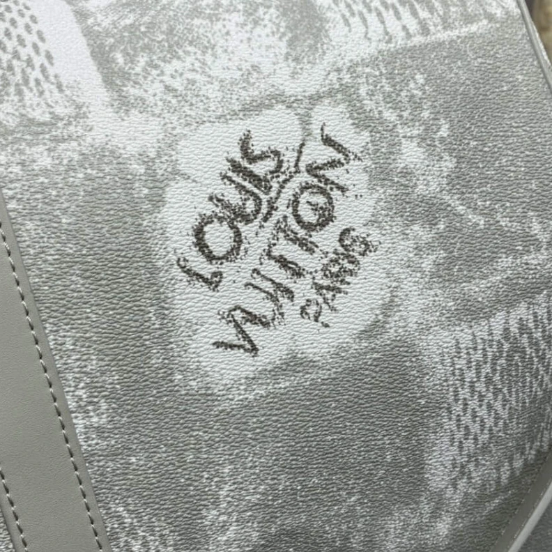 Lv belts replica Inside zi Louis Vuitton Damier Salt Canvas Keepall Bandoulière 50 Grey