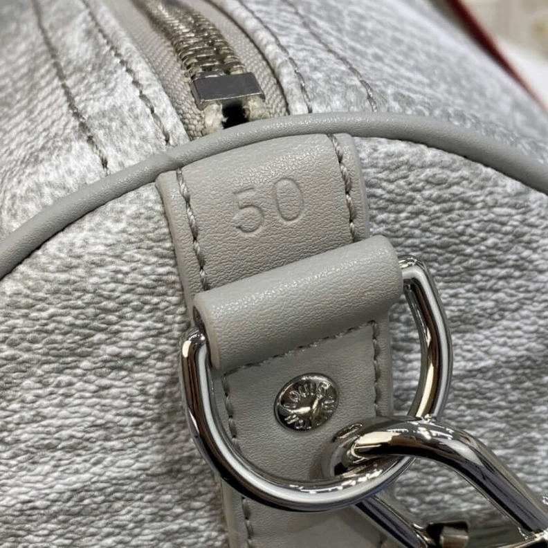 Lv belts replica Inside zi Louis Vuitton Damier Salt Canvas Keepall Bandoulière 50 Grey