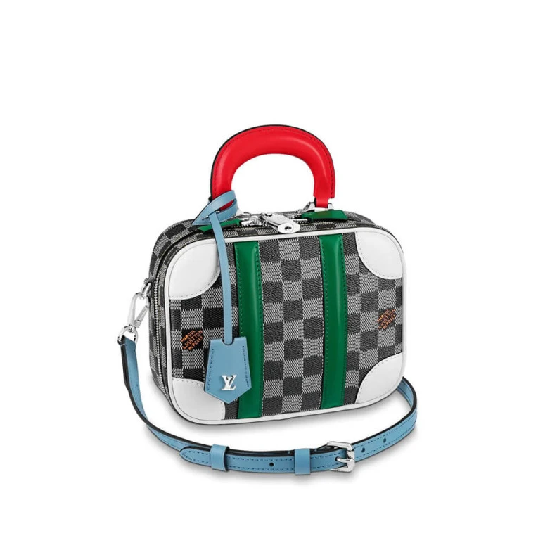Leather h Louis Vuitton Damier Valisette BB
