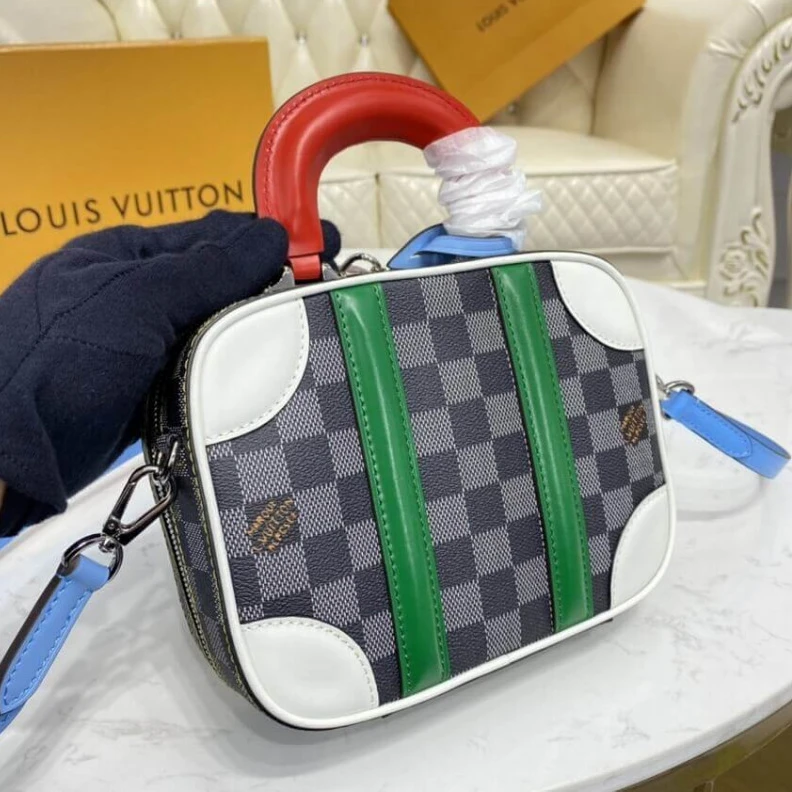 Replica bags lv Leather h Louis Vuitton Damier Valisette BB
