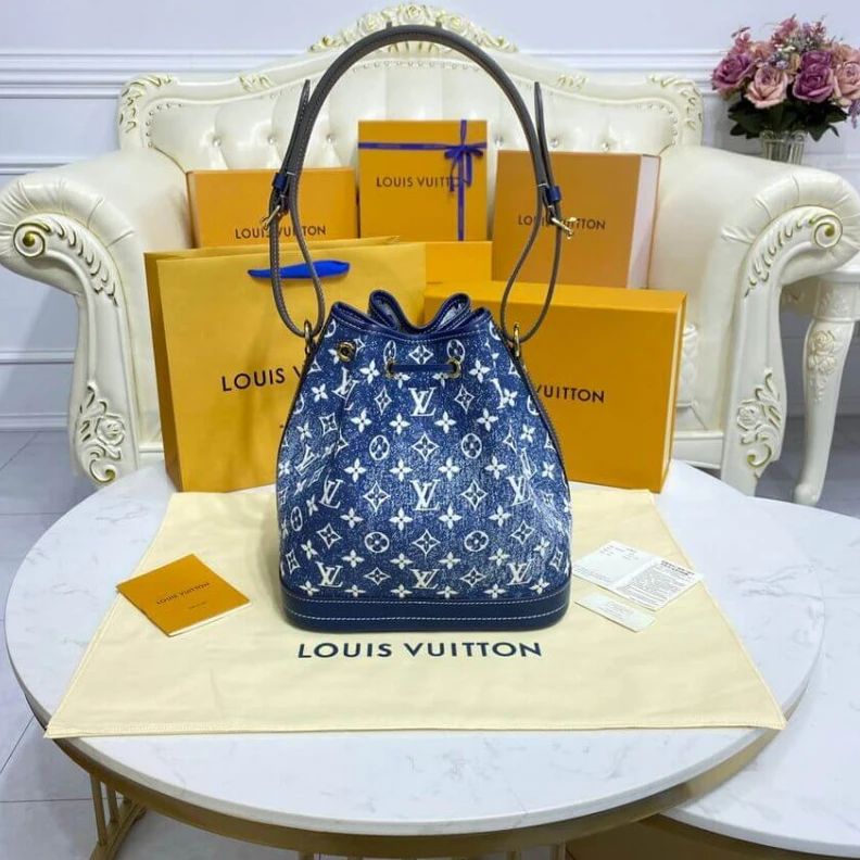 Mythick.ru Half leng Louis Vuitton Denim Jacquard Textil Petit Noe
